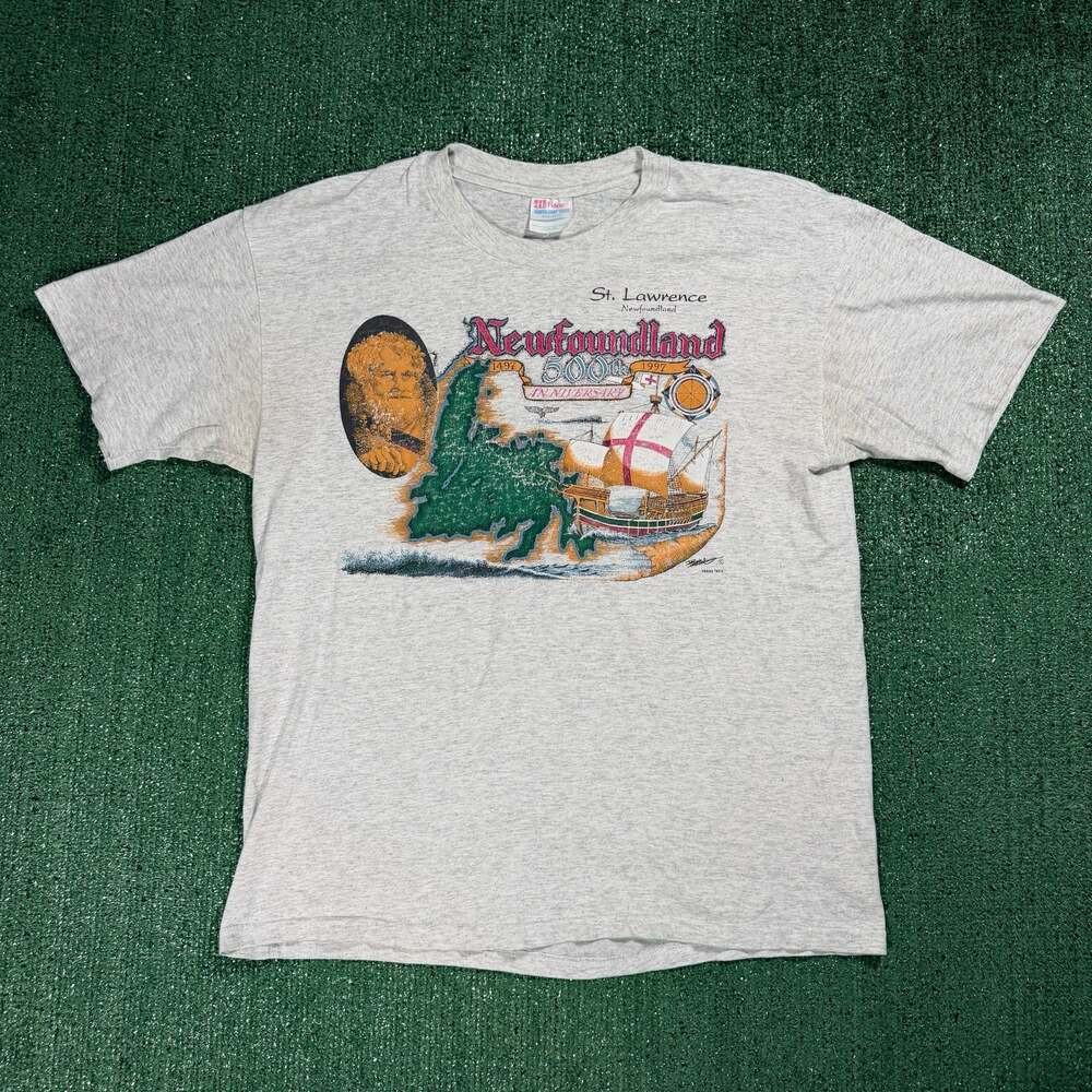 Vintage 1997 St. Lawrence Newfoundland 500th Anniversary T-Shirt Large